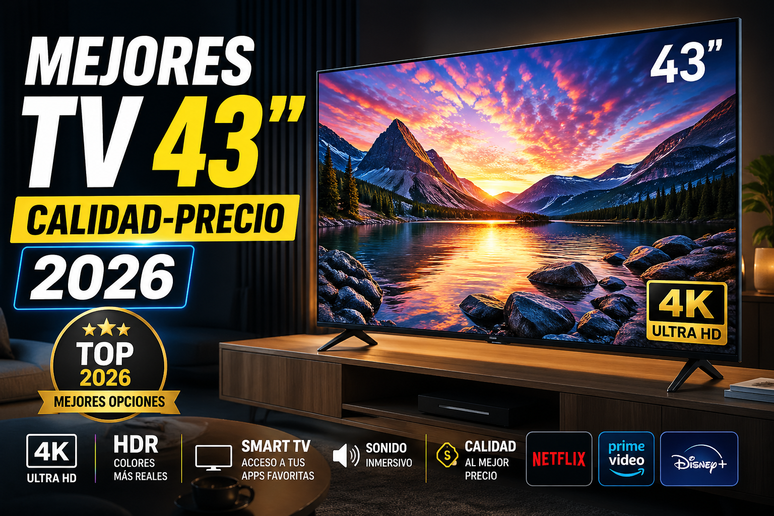 Mejor televisor 43 pulgadas