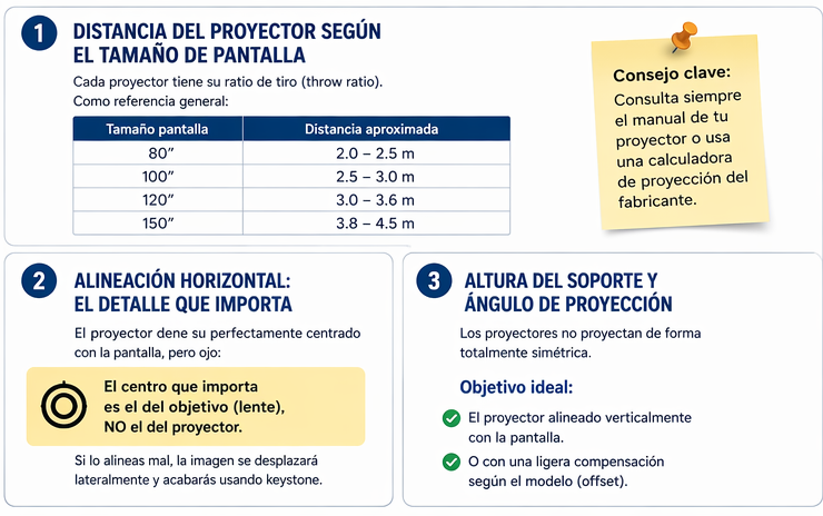 Consejos para instalar un proyector en el techo