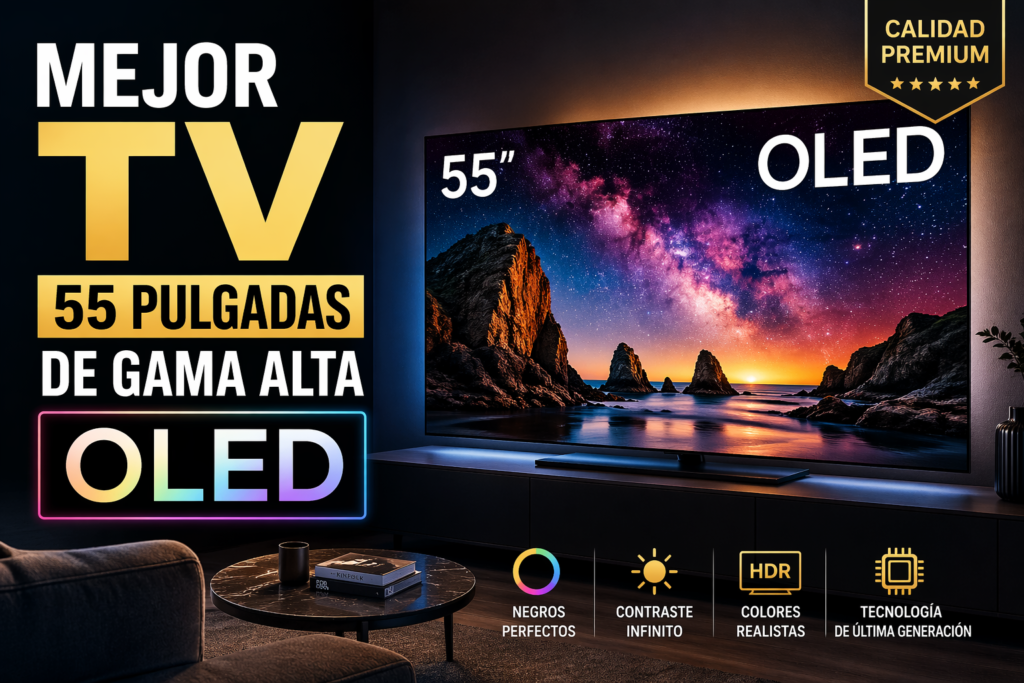 Mejor televisor de 55 pulgadas de gama alta.