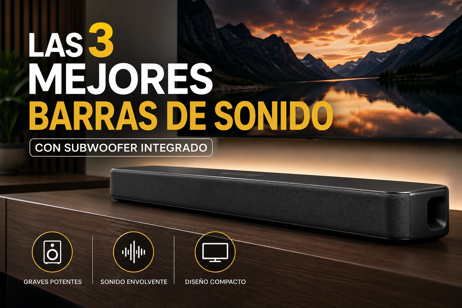 Las mejores barras de sonido con subwoofer integrado