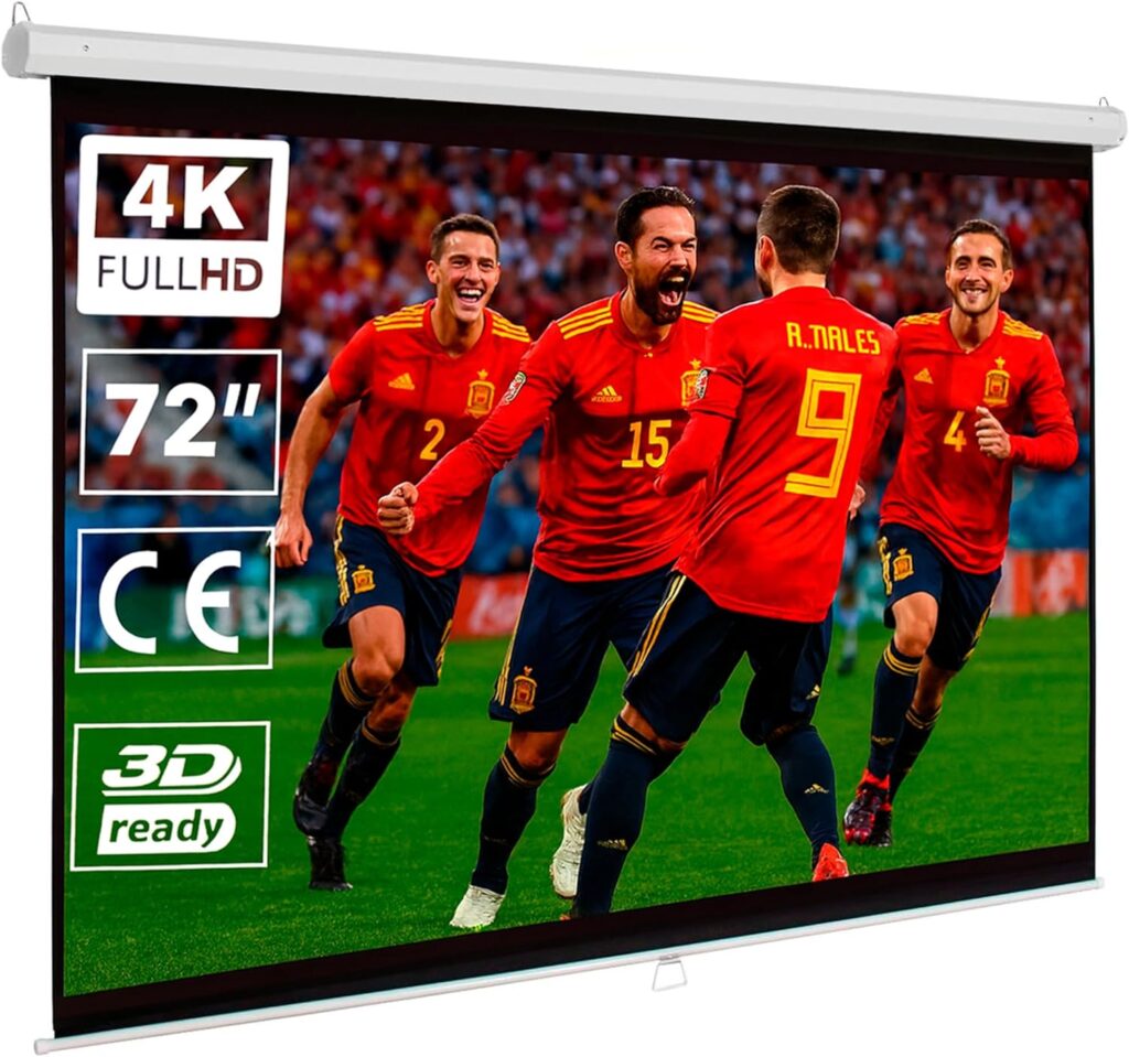 Pantalla de proyección Luxscreen de 72 pulgadas