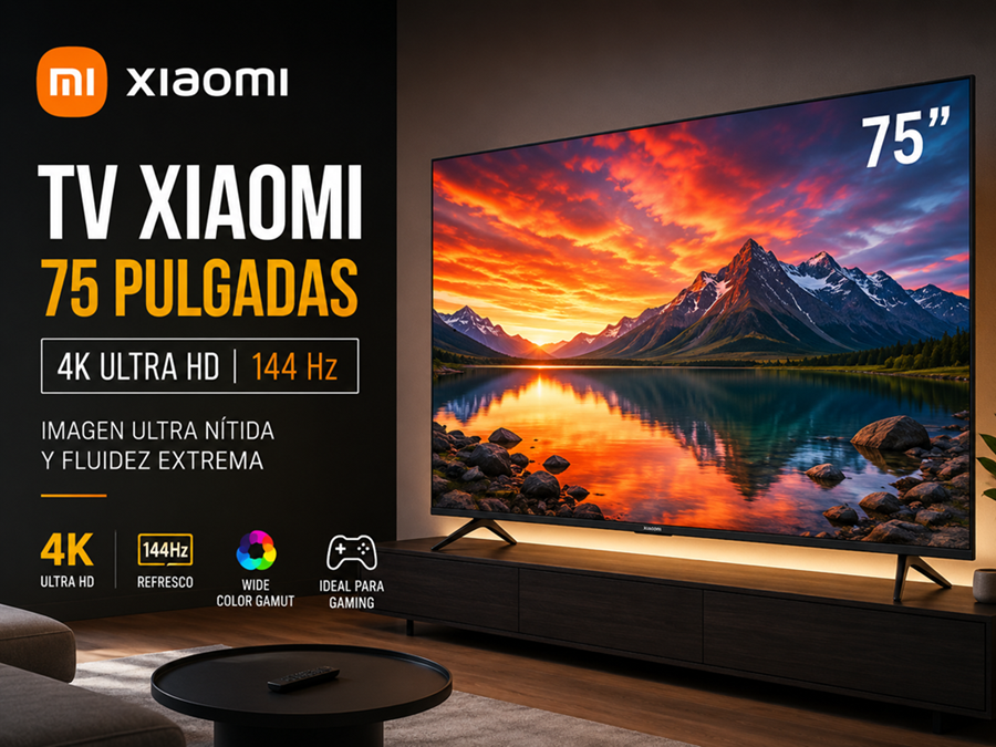 TV Xiaomi de 75 pulgadas con 144 hz 4k